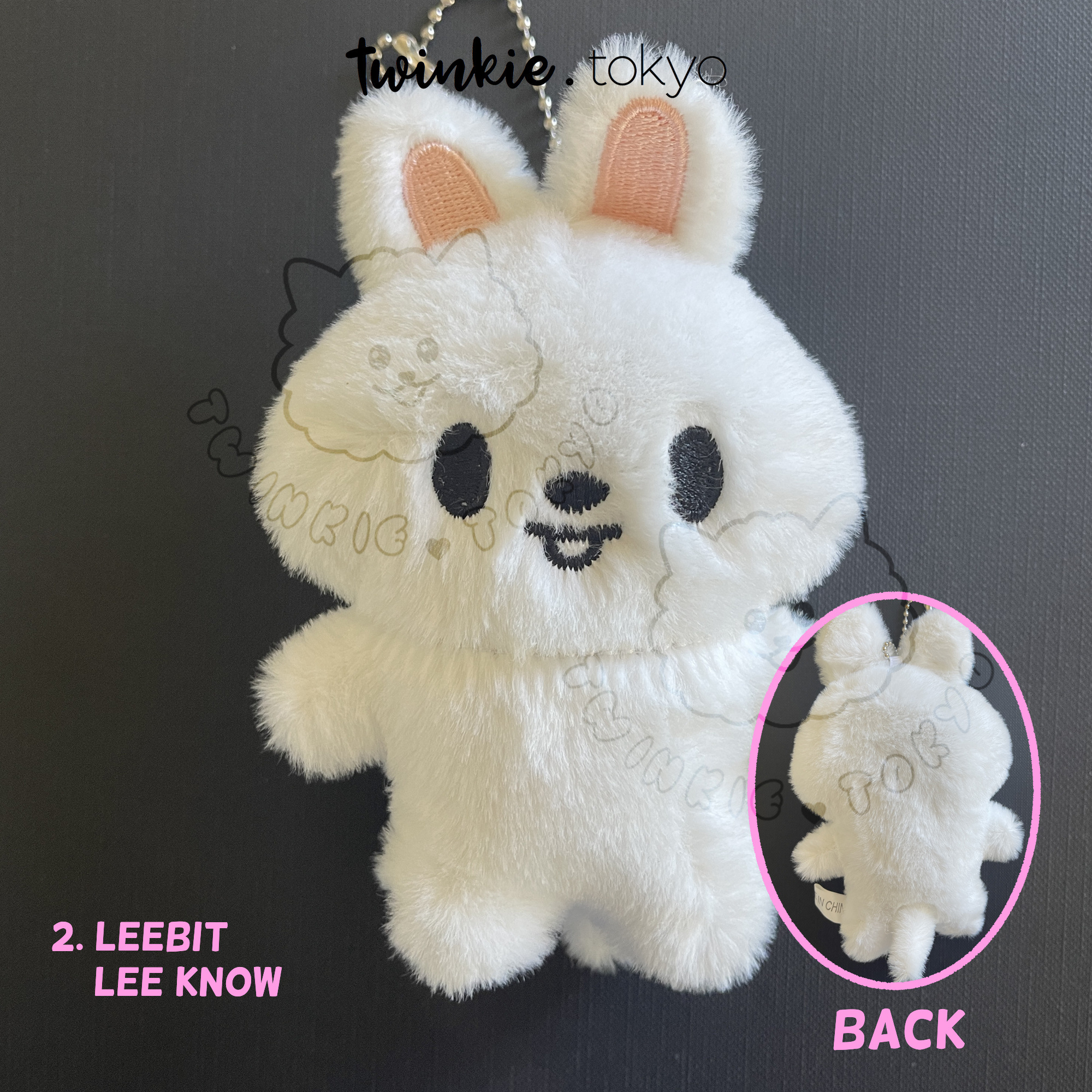 SKZOO Plush Keychains - Flat Style Bag Charms - Wolf Chan Leebit